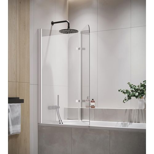 Badewanne Austin 5mm mit Nanobeschichtung 100 x 140cm Duschwand Duschabtrennung Badewannenaufsatz
