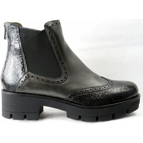 Nero Giardini Nappa Crack anth. Damen Chelsea Boot in Grau, Größe 38