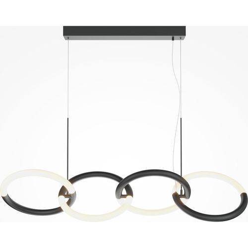 Moderne Schwarz LED Pendelleuchte - Maytoni Design Node MOD165PL-L40B3K, 3000 K, Energiesparend