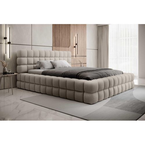 Bett mit Bettkasten 160x200cm Beige