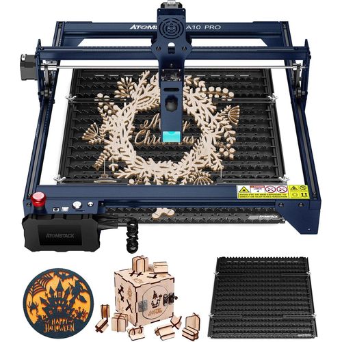 ATOMSTACK A10 PRO Graviermäschine mit F3 Matrix Honeycomb Wabentisch 460*425*27mm, Schutzplatten, Kompatibel mit X7 PRO Graviermäschine