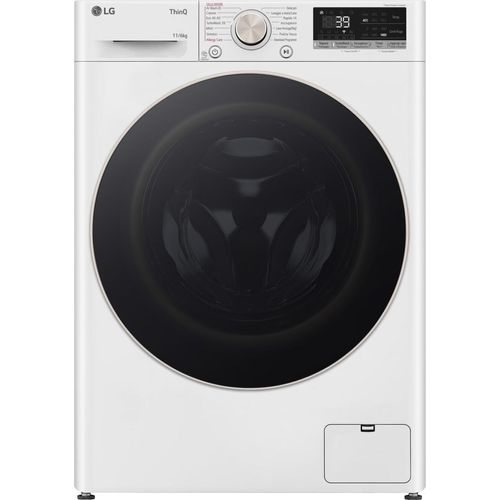 LG D4R7011TSWG Waschtrockner Freistehend Frontlader Schwarz, Weiß D