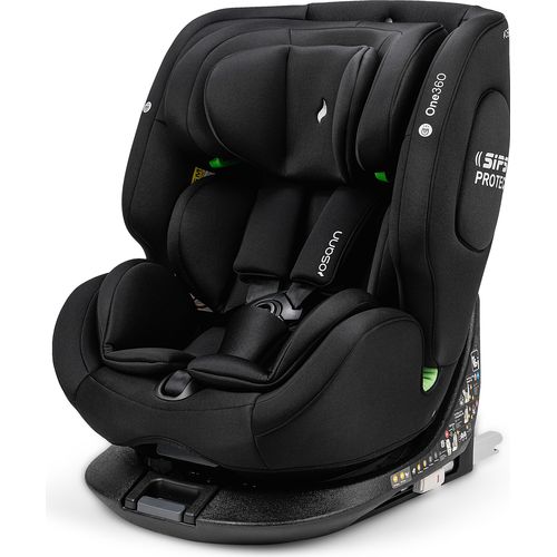 Osann Baby- und Kindersitz ONE360° drehbarer Kindersitz mit Isofix (40-150 cm) - All Black
