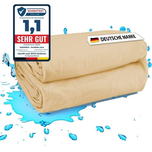 Poolfolie Achtform Pool I 855 x 500 x 120 cm I 0,8 mm I sandfarben