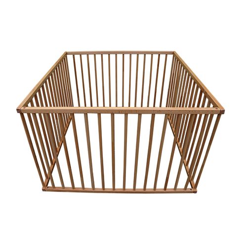 Laufstall 100 x 100 cm Holz Buche natur