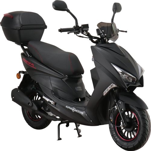 Motorroller Speedstar FI 50 ccm 45 km/h EURO 5 mattschwarz inkl. Topcase