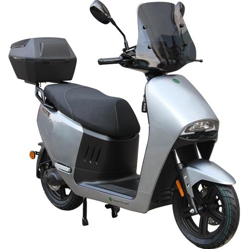 Elektroroller HYPE 3000 W 85 km/h silber inkl. Topcase & Windschild
