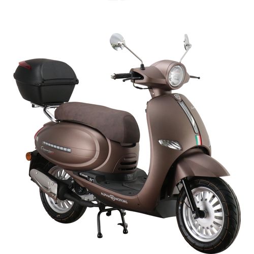 Motorroller Cappucino 125 ccm 85 km/h EURO 5+ mattbraun inkl. Topcase
