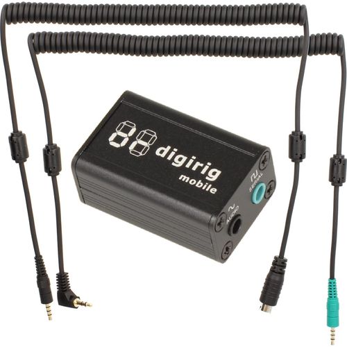 Minadax DIGIRIG Mobile KIT | Revolutionäres Digital-Interface für Amateurfunk kompatibel mit XIEGU G90 X5105 G106 + Kabel SET - Logic Levels(default)