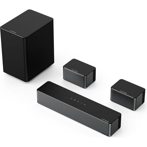 ULTIMEA 5.1 Surround Soundbar 320W, Virtueller Surround System, Soundbar mit Subwoofer und Rear-Lautsprechern, Surround und Bass Einstellbare Heimkino