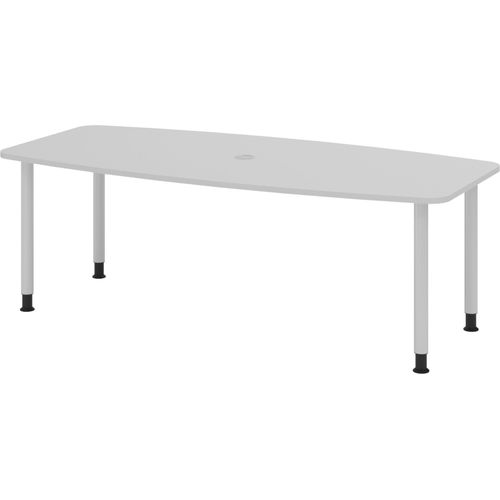 bümö Konferenztisch klein KT22 - Nachbildung: Grau, tischfuss: Füße in Silber