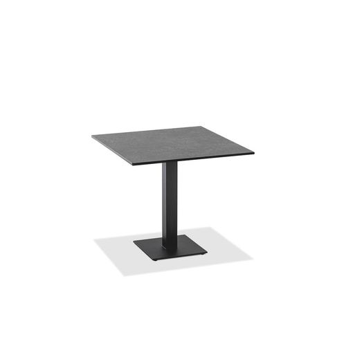 Gartentisch Bistrox 68x68 Tischplatte HPL Granit Gestell Stahl in Anthrazit