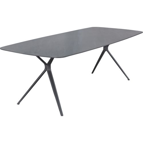 LC Garden »Bari« Gartentisch 240x100cm anthrazit Aluminium/sintered stone Stativ-Gestell Esstisch