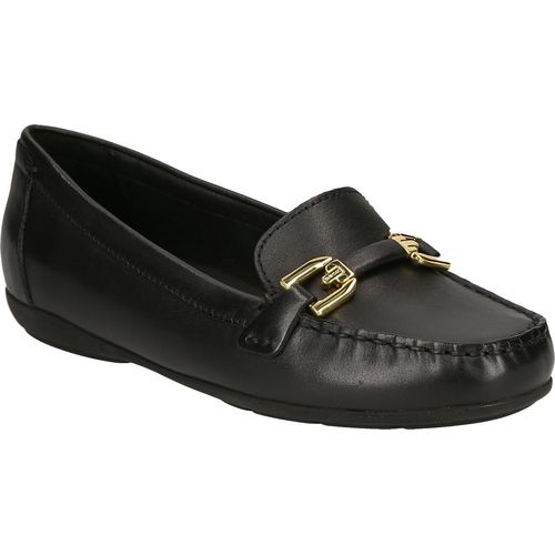 GEOX Slipper & Mokassin ANNYTAH MOC, Glattleder, Schwarz, Damen