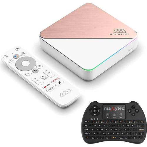 Homatics Box R 4K Plus Android TV Mediaplayer (4K UHD, HDR, WiFi 6, Bluetooth, Android Tastatur)