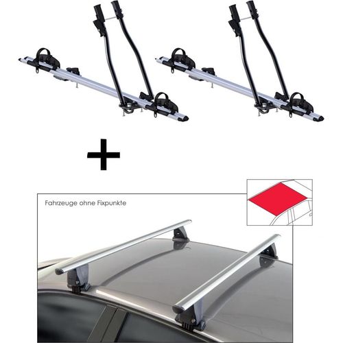 2x Fahrradträger SAGITTAR + Dachträger VDP Delta kompatibel mit für Mazda BT-50 (4 Türer) ab 2011