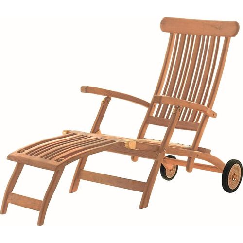 deVries Deckchair Flores mit Rädern