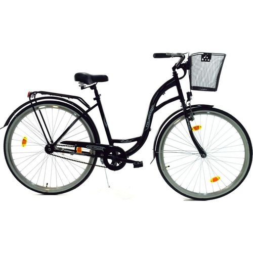 28 Zoll Kinder Mädchen City Fahrrad Bike Rad STVO Reflex Schwarz 1 Gan