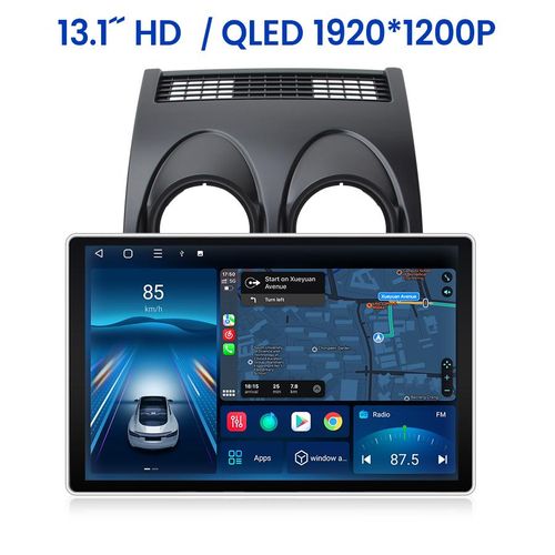 13.1''Android auto radio GPS Navi WIF BT RDS DAB 4+64GB Für Nissan Qashqai 1 J10 2006-2013 8Kern SWC 4GSIM carplay