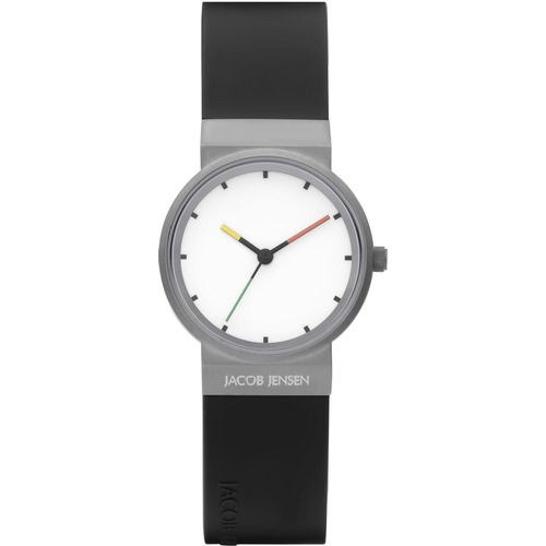 Jacob Jensen 32652 /652) Uhr Damen, Titan, Schwarz, Kunststoff
