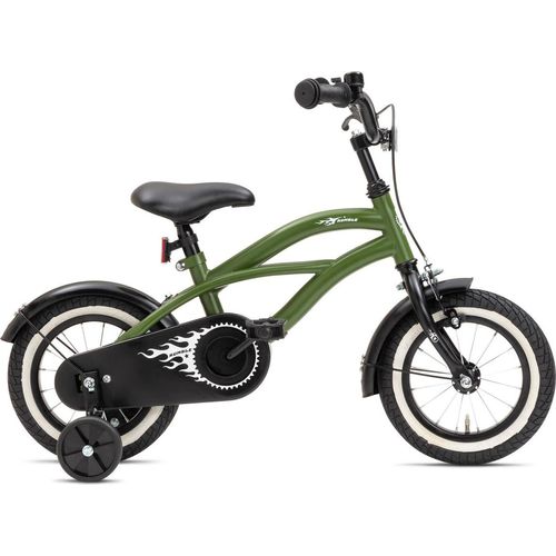 Nogan Rumble Kinderfahrrad – 12 Zoll – Armeegrün - komplett mit Stutzräder