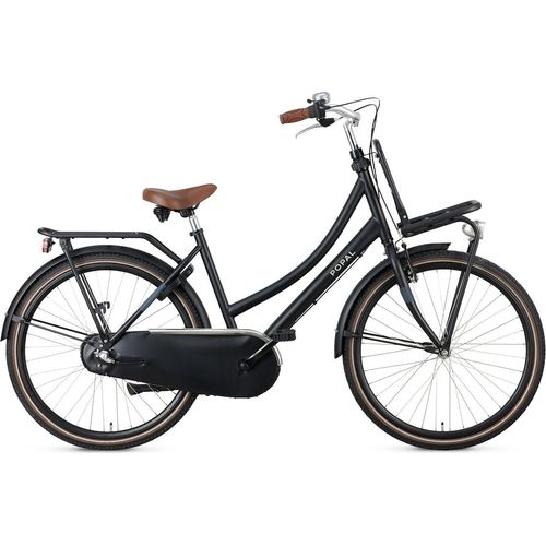 Popal Daily Dutch Basic+ N3 - Kinder Hollandrad - Citybike - 26 Zoll - Mattschwarz
