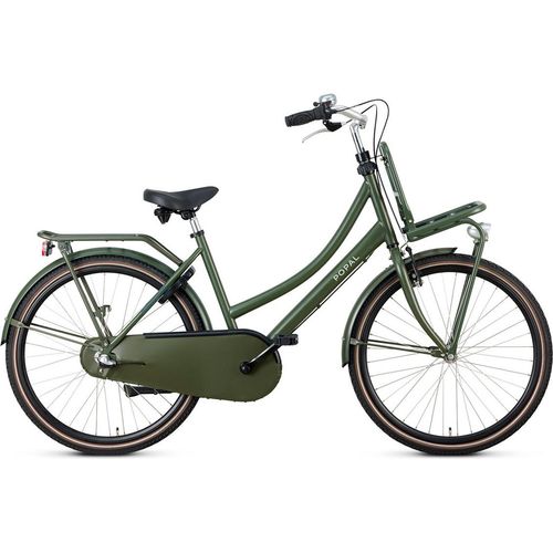 Popal Daily Dutch Basic+ N3 - Kinder Hollandrad - Citybike - 26 Zoll - Armeegrün