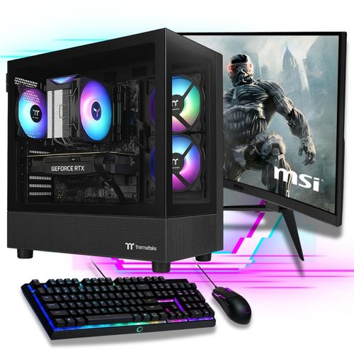 Gaming Komplett PC Set - AMD Ryzen 7 5700X - GeForce RTX 5060 - 27