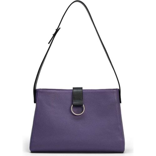 Urban Vanilla, Ledertasche mit verstellbarem Riemen MASHA, Lila