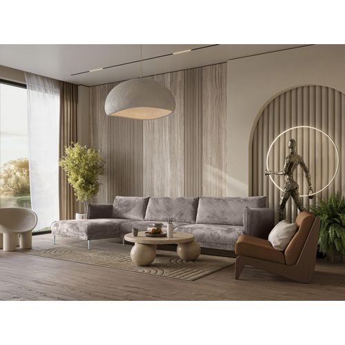 Ecksofa Designersofa MADISON XL Stoff Tender Way Beige Ottomane Links