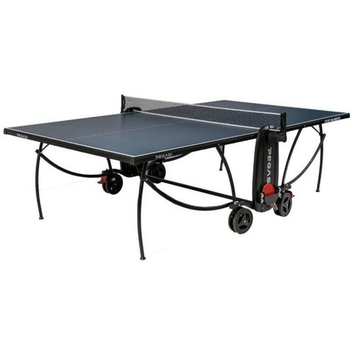 Pegasi Tischtennisplatte 800 - Tischtennisplatte Indoor - Faltbare Tischtennistisch - Klappbar - Original Tischtennistisch - Mit Rädern - Beweglich - Blau