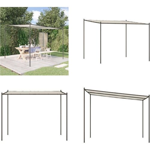 vidaXL Pavillon Weiß 3x3 m 180 g/m² Stoff und Stahl - Pavillon - Partyzelte - Markise - Überdachung