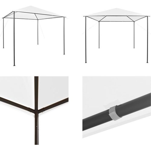 vidaXL Pavillon 3x3x2,9 m Weiß 180 g/m² - Pavillon - Pavillons - Vordach - Vordächer