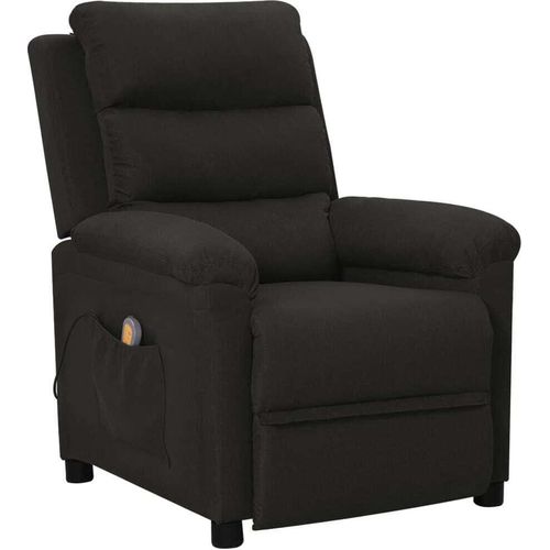 vidaXL Massagesessel Schwarz Stoff - Massagesessel - Massage Sessel - Massage TV-Sessel - Massage Fernsehsessel
