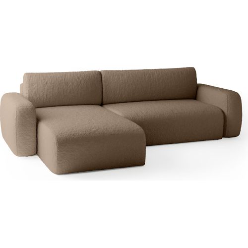 FEDVE Ecksofa Eckcouch mit Schlaffunktion Varde Universal Bettkästen Couch Sofagarnitur Brown (Anthologie 04)