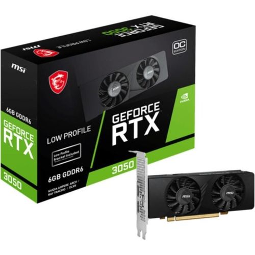 MSI GEFORCE RTX 3050 LP 6G OC Grafikkarte NVIDIA 6 GB GDDR6