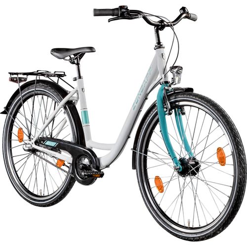 Zündapp C500 Damenfahrrad 26 Zoll Cityrad 160 - 175 cm mit 3 Gang Nabenschaltung grau