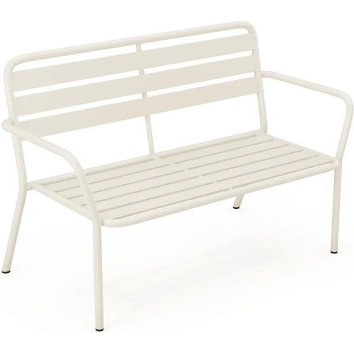Gartenbank - Metall - Beige - MIRMANDE von MYLIA
