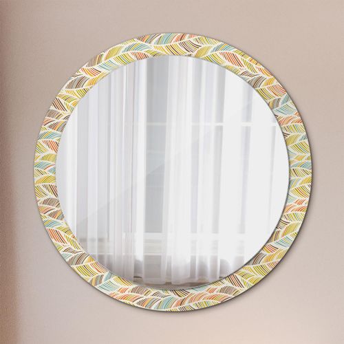 Spiegel - Mirror zum Wandspiegel Schlafzimmer – Schminkspiegel- Abstrakt- Ø90cm