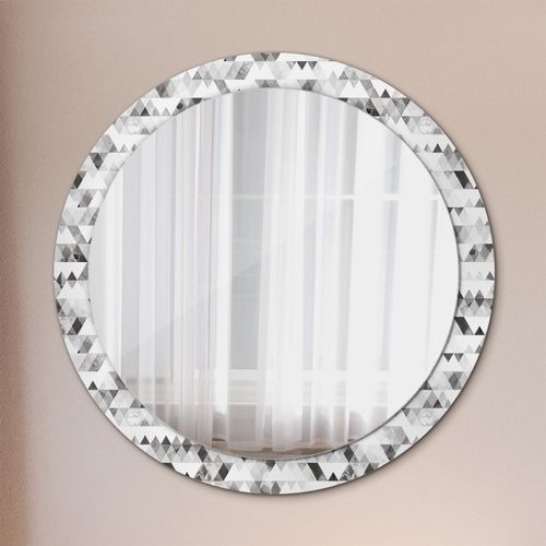 Spiegel - Mirror zum Wandspiegel Schlafzimmer – Schminkspiegel- Regenbogen Dreieck- Ø90cm