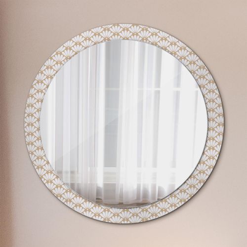 Spiegel - Mirror zum Wandspiegel Schlafzimmer – Schminkspiegel- Orientalisch blumig- Ø90cm