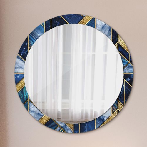 Spiegel - Mirror zum Wandspiegel Schlafzimmer – Schminkspiegel- modern marmor- Ø90cm