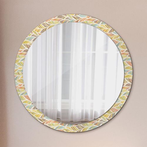 Spiegel - Mirror zum Wandspiegel Schlafzimmer – Schminkspiegel- Abstrakt- Ø100cm