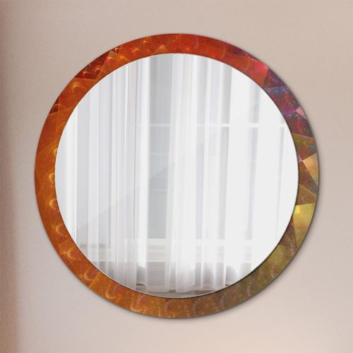 Spiegel - Mirror zum Wandspiegel Schlafzimmer – Schminkspiegel- Spirale Abstrakt- Ø100cm