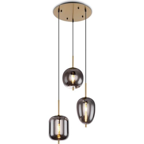 Hängelampe Esszimmer Hängeleuchte Wohnzimmer Rauchglas Pendelleuchte Küche