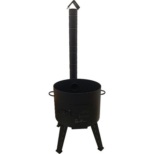 Utschak für Kasan 22 L Stahl 2 mm Ø 52 cm Feuerofen mit Schornstein