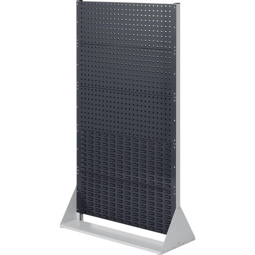 Kappes ®RasterPlan Stellwände einseitig Größe #5 - 3x Lochplatten 2x Schlitzplatten Anthrazitgrau RAL 7016