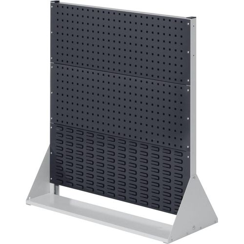 Kappes ®RasterPlan Stellwände einseitig Größe #3 - 2x Lochplatten 1x Schlitzplatte Anthrazitgrau RAL 7016
