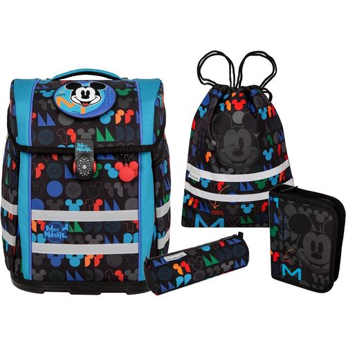 McNeill Schulranzen Ergo Perfecto Disney Schoolbag Set 5-teilig Mickey Mouse schwarz