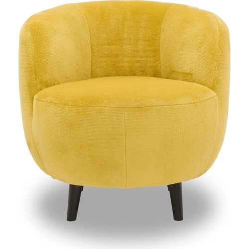 LOOKS by Wolfgang Joop Sessel LOOKS XIV made by DOMO Collection Designersessel, Polstersessel, Einzelsessel, Wohnzimmersessel, Microfaser in gelb, 72 x 76 cm